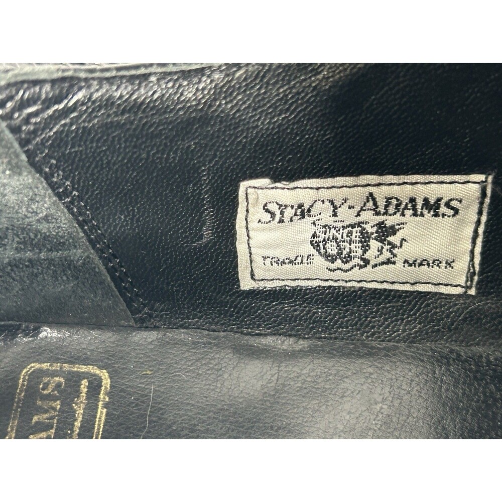 Stacy Adams Madison Anaconda Plain Toe Oxford Mens Size 12 D Black Formal Attire - Picture 7 of 14